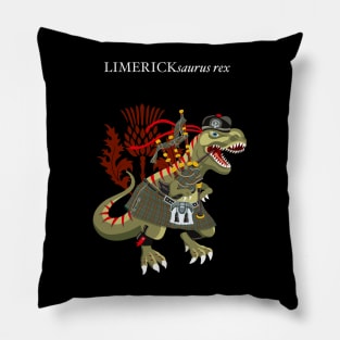 Clanosaurus Rex LIMERICKsaurus Plaid Limerick Irish Ireland Family Tartan Pillow