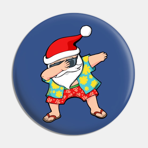 Hawaiian Dabbing Santa Pin by zeno27