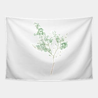 Green Watercolour Tree Tapestry