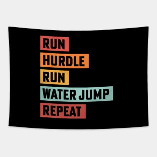 Steeplechase Track and Field Running Track Coach Tapestry