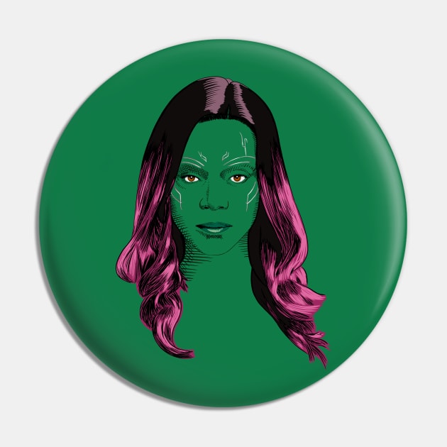 Gamora Pin by @johnnehill