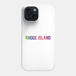 Rhode Island Tie Dye Jersey Letter Phone Case