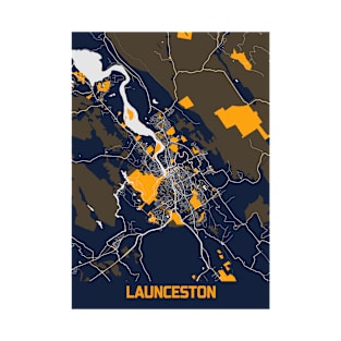 Launceston - Australia Bluefresh City Map T-Shirt