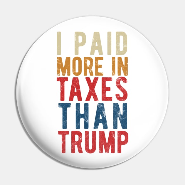 I Paid More Taxes Than Trump president 2020 Pin by Gaming champion