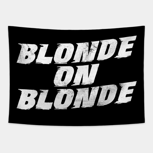 Blonde on Blonde /\/ Vintage Faded Style Fan Design Tapestry by DankFutura