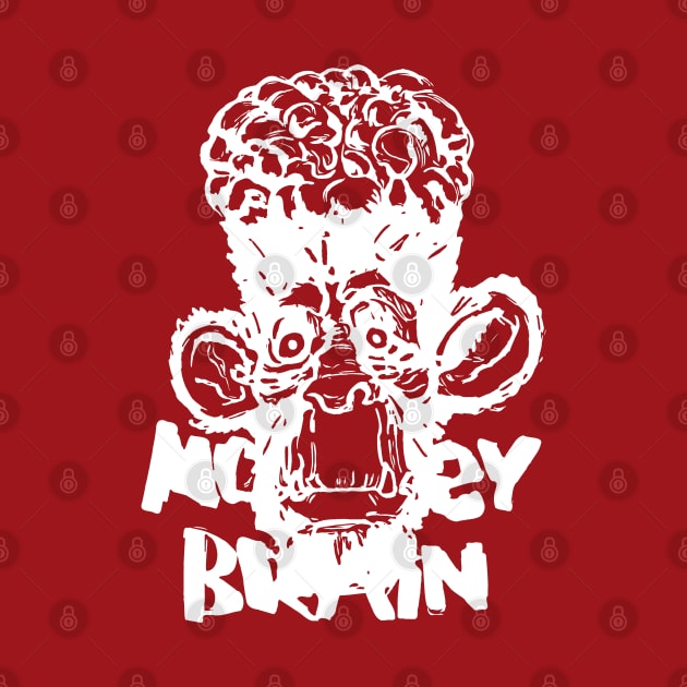 Monkey Brains Logo White by GodsBurden