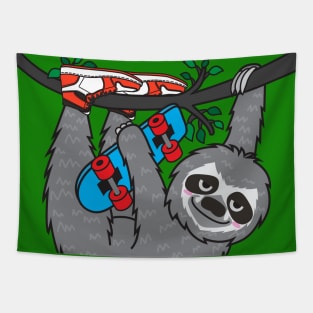 Sloth Skater Tapestry