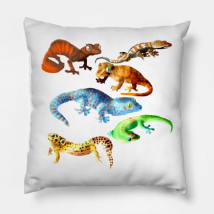 Gecko Galore Pillow