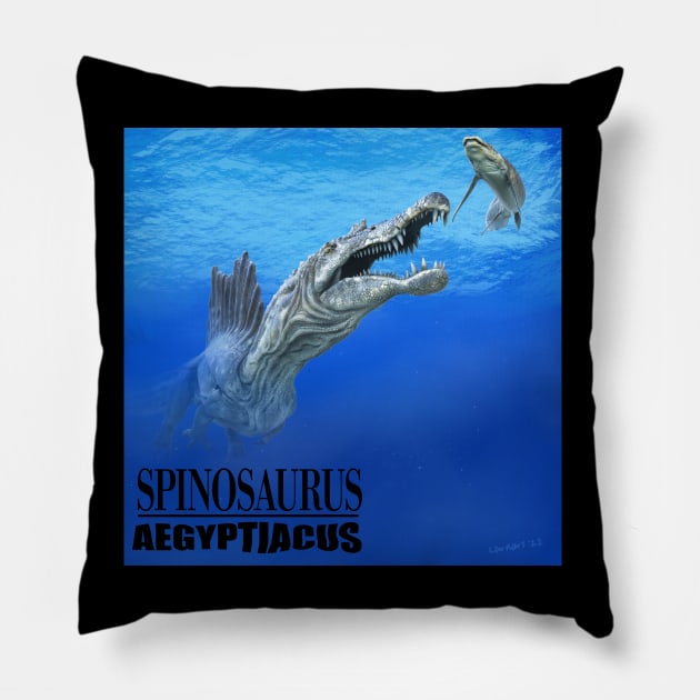 Smells Like Swimming Spino Pillow by RDNTees