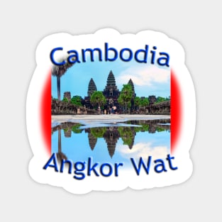 Angkor Wat, Cambodia reflections Magnet