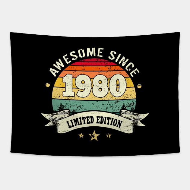 Awesome Since 1980 Tapestry by Cooldruck