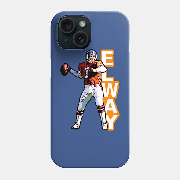 Broncos Elway 7 Phone Case by Gamers Gear