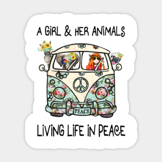 a girl and her animals t shirt