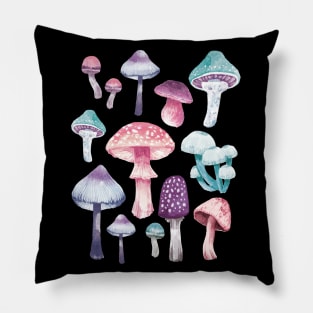 Luminescent Mushrooms Pillow