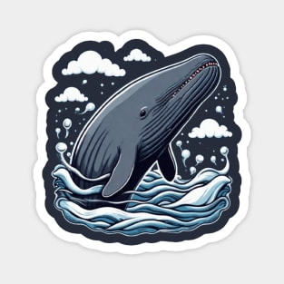 Whale gift ideas tees hoodies mugs stickers and more Magnet