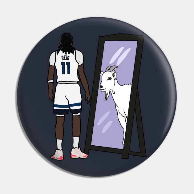 Naz Reid Mirror GOAT Pin by rattraptees