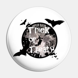 Trick or Treat tee, Halloween tee, Halloween Design, Cute Halloween shirt, Witchy design, Halloween print, Spooky Halloween, Custom t-shirt Pin