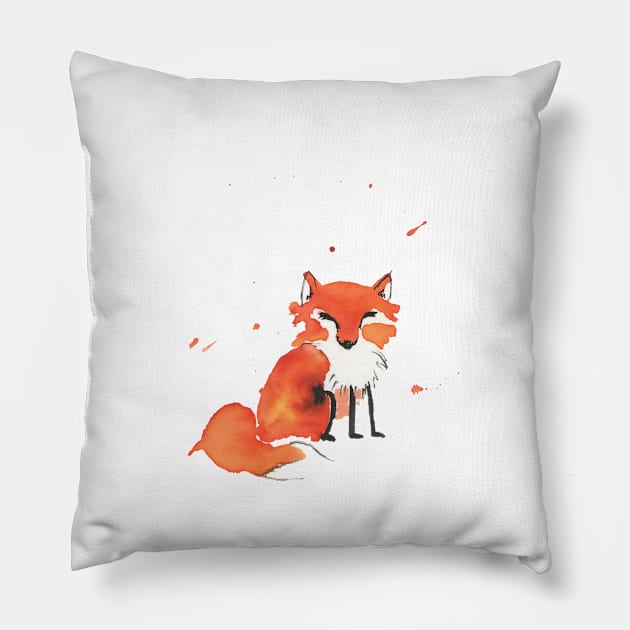 Fox Doodle Pillow by Bollocks