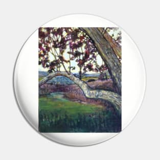 Grey tree Pin