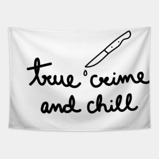 True Crime and Chill Tapestry