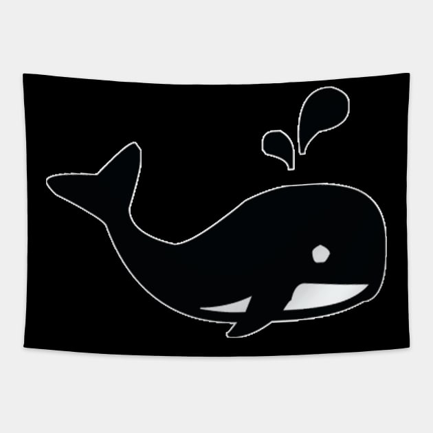 Cute Orca Sea Panda For Kids Tapestry by MAGIDMIDOU89