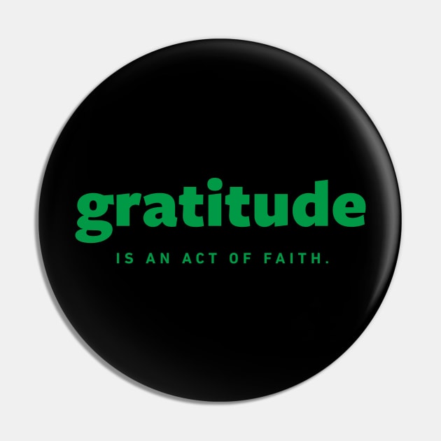 Gratitude Pin by cbpublic