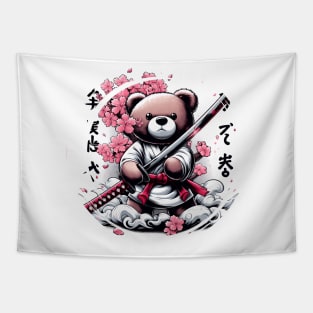 teddy bear katana kimono Tapestry