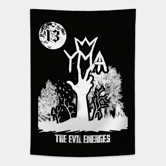 YMA "THE EVIL EMERGES" Tapestry by KVLI3N