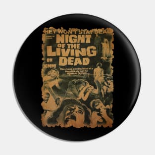 Vintage Night of the Living Dead Pin