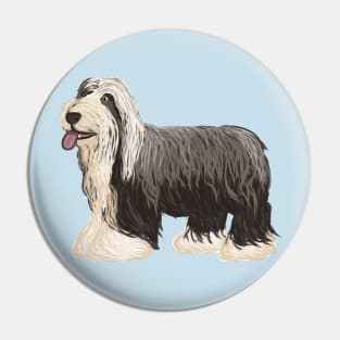 Bearded Collie (Large Design) Pin