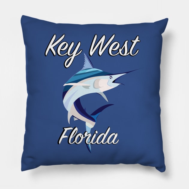 Key West Florida Pillow by ACGraphics