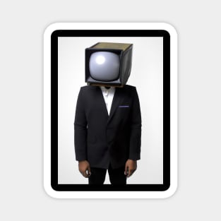 Suit Tube TV Man Magnet