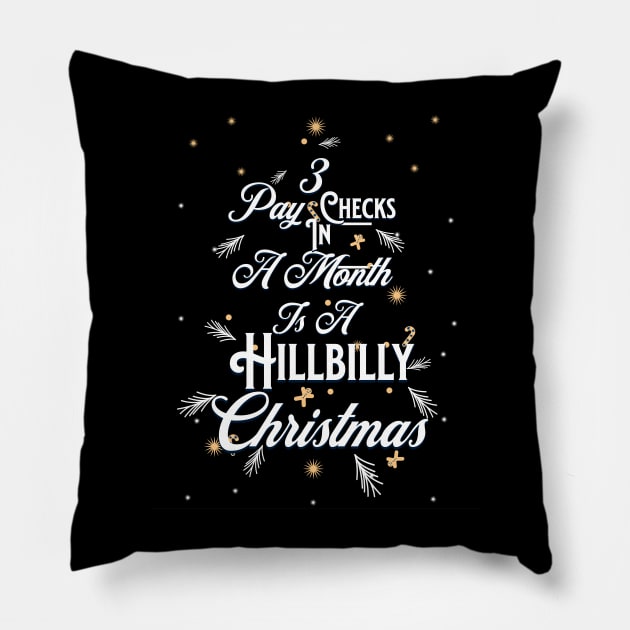 HillBilly Christmas Pillow by Farm Road Mercantile 