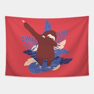 Sloth Dab Tapestry