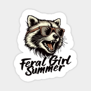 Feral Girl Summer Magnet