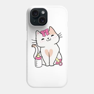 Cute Persian cat is a baby - girl Phone Case