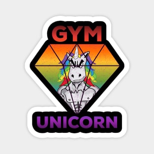 Gym unicorn Magnet