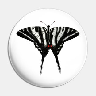 Zebra Swallowtail Butterfly Drawing Pin