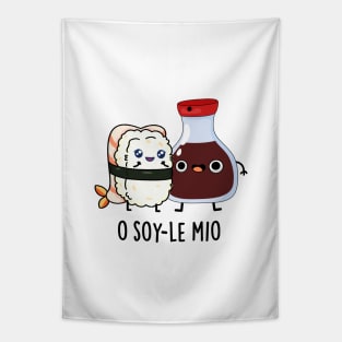 O soy-le-mio Cute Singing Soy Sauce Pun Tapestry