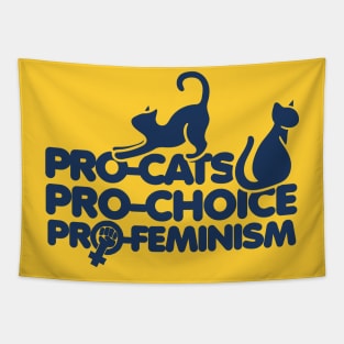 Pro-cats pro-choice pro-feminism Tapestry