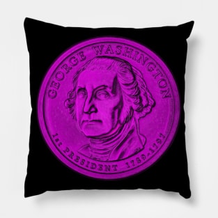 USA George Washington Coin in Pink Pillow