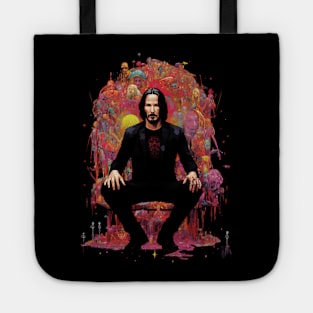 Keanu Reeves Psychedelic Zen Mediation Tote