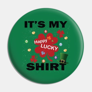 Lucky Tshirt Charms T-Shirt - Feeling Lucky player Shirt Pin