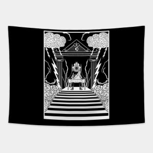 Zeus God of Thunder Tapestry