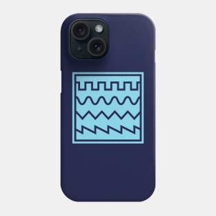 Synthesizer Waveforms Blue Phone Case