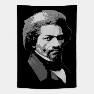 Frederick Douglass Black and White Tapestry