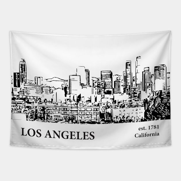 Los Angeles - California Tapestry by Lakeric