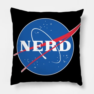 NERD - Nasa Parody Logo Design Pillow