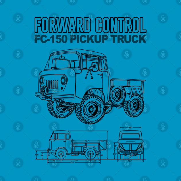 Jeep Forward Control FC-150 Blueprint by Guyvit