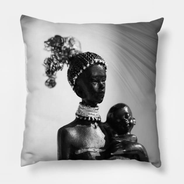 Black woman, figure Pillow by hottehue